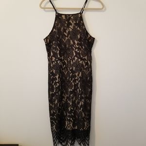 Black lace dress